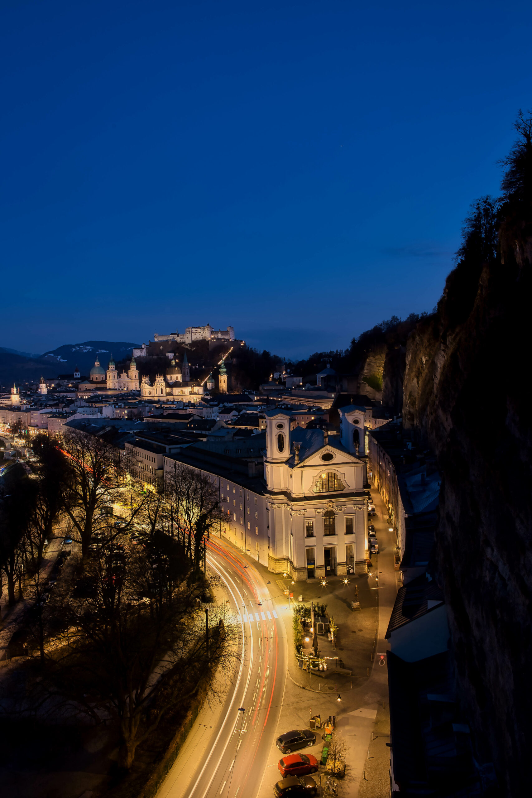 Verträumter Blick auf die Altstadt von Salzburg